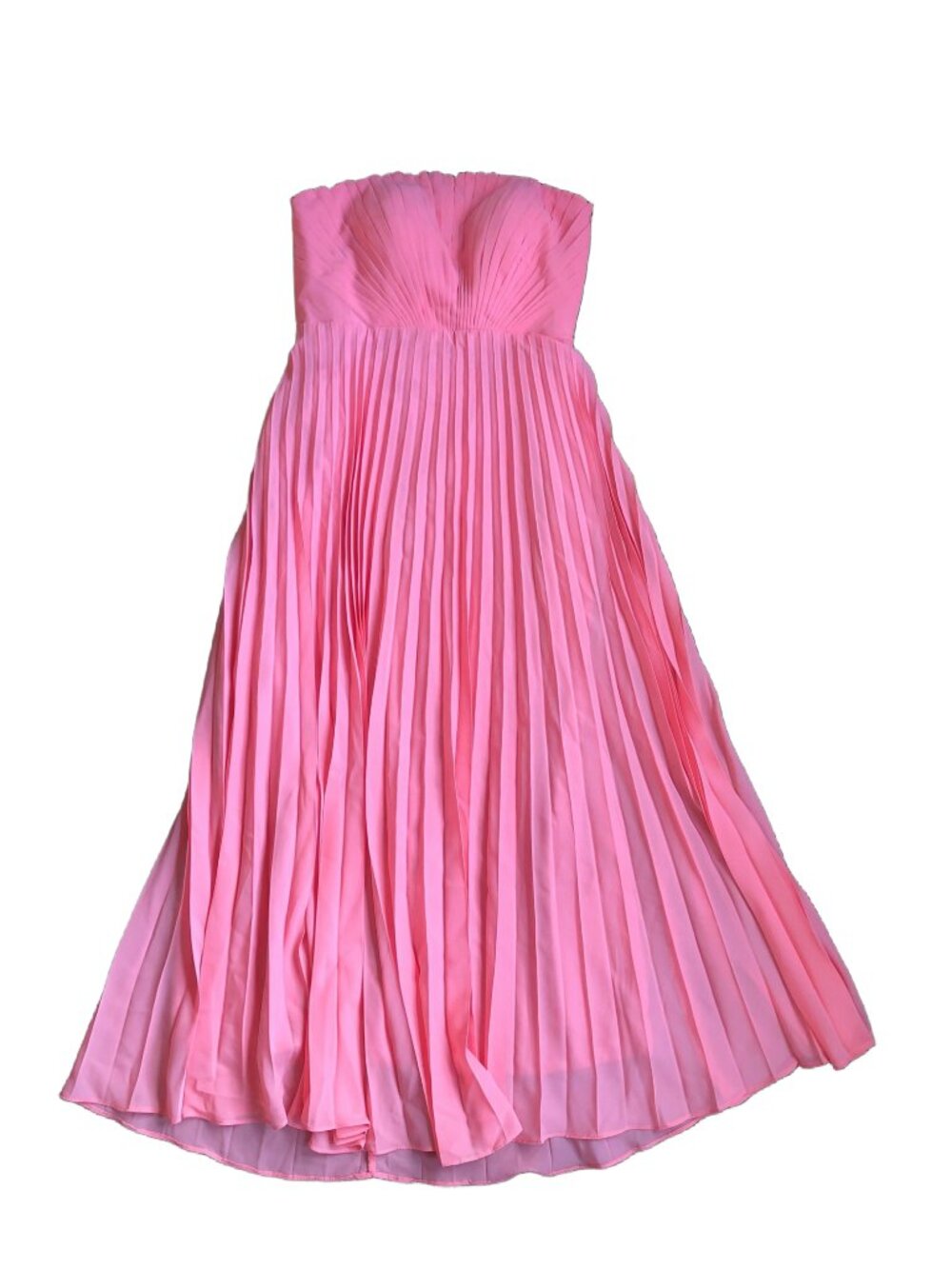 Party Prom Dress Pleated Coral Lace-Up Corset Bridal Chiffon Gown